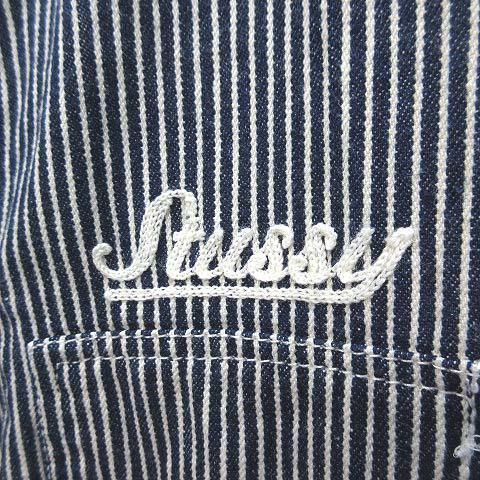 中古】ステューシー STUSSY ヒッコリー ワークシャツ 長袖 Tribe