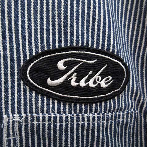 中古】ステューシー STUSSY ヒッコリー ワークシャツ 長袖 Tribe