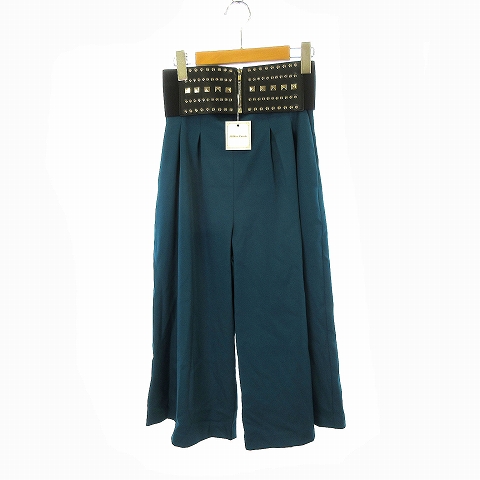 中古 未使用品 ミリオンカラッツ パンツ ガウチョ ワイド クロップド スタッズ ベルト S ターコイズブルー の通販はau Pay マーケット ブランド古着のベクトル