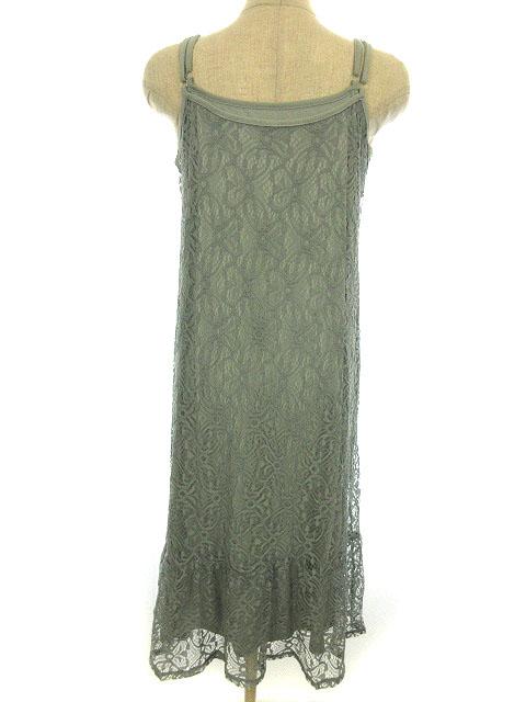 中古 ミリオンカラッツ Million Carats ワンピース ロング ノースリーブ マキシ レース グリーン M の通販はau Pay マーケット ブランド古着のベクトル
