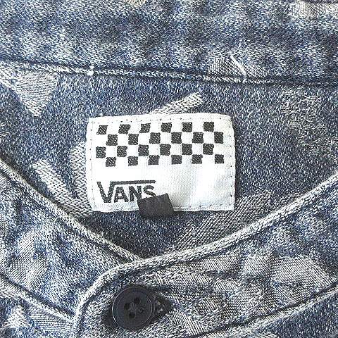 中古 バンズ Vans シャツ ワンピース デニム 半袖 総柄 ミニ丈 バンドカラー インディゴ S 1902e レディースの通販はau Pay マーケット ブランド古着のベクトル