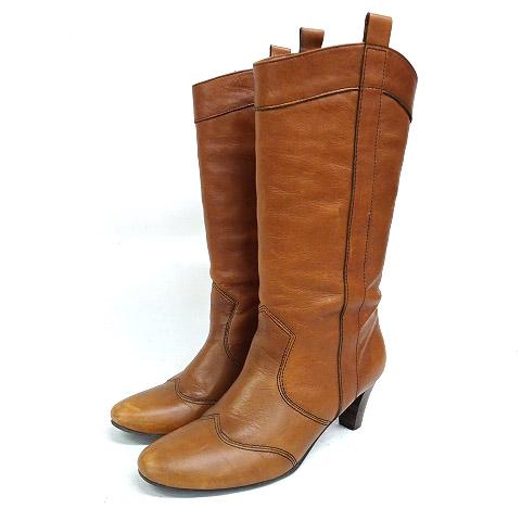 中古 イング Ing ロング ブーツ レザー ウエスタン カウボーイ 23 5cm ブラウン 0609o レディースの通販はau Pay マーケット ブランド古着のベクトル