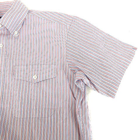 中古 アクアスキュータム Aquascutum 細ストライプ シャツ 半袖 ボタンダウン S レッド ブルー 0728o メンズの通販はau Pay マーケット ブランド古着のベクトル