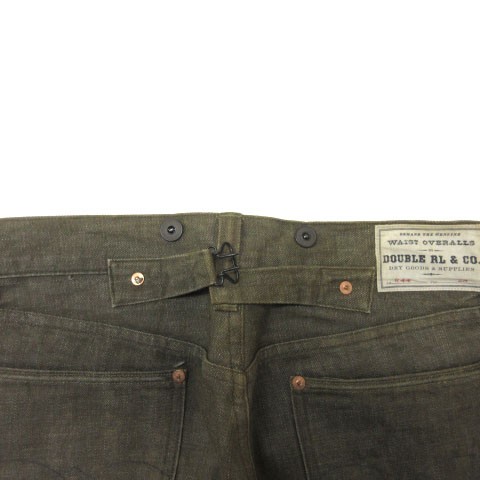 【中古】ダブルアールエル RRL R44 バックルバック パンツ USA製 シンチバック ボタンフライ R144RR01 28 カーキ系｜au PAY  マーケット