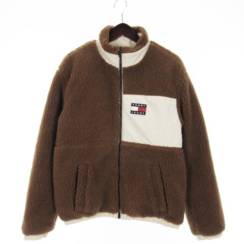 中古】トミー TOMMY JEANS リバーシブル フリース ジャケット ボア