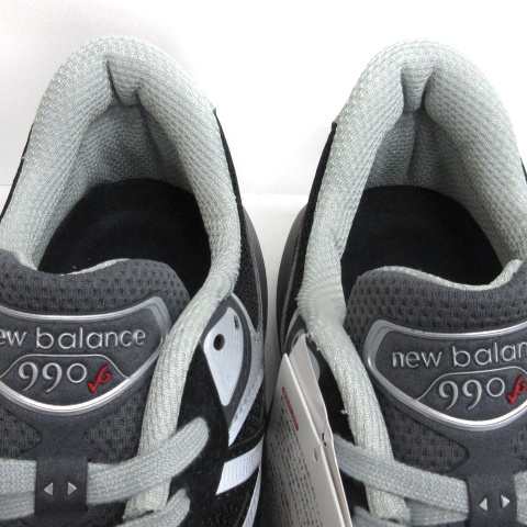 【中古】未使用品 ニューバランス NEW BALANCE タグ付き 23年 M990BK6 スニーカー スエード レザー ブラック 26.5cm｜au  PAY マーケット