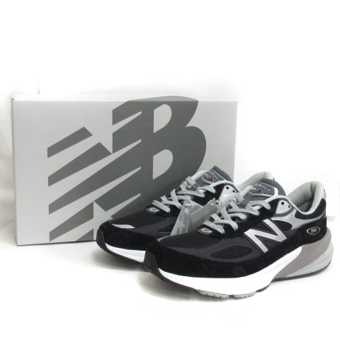 【中古】未使用品 ニューバランス NEW BALANCE タグ付き 23年 M990BK6 スニーカー スエード レザー ブラック 26.5cm｜au  PAY マーケット