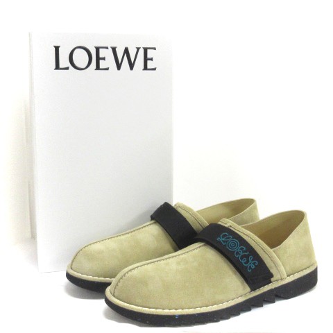 中古】未使用品 ロエベ LOEWE 21SS グログランバンドスリッパ シューズ