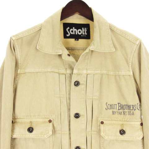 中古】ショット SCHOTT ワークジャケット コーデュロイ 細畝 バック