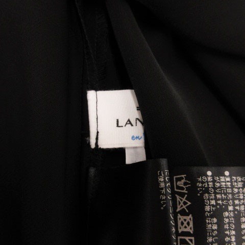 中古】ランバンオンブルー LANVIN en Bleu ダブルクロス フリル