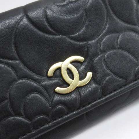 中古】シャネル CHANEL カメリア ココマーク キーケース レザー