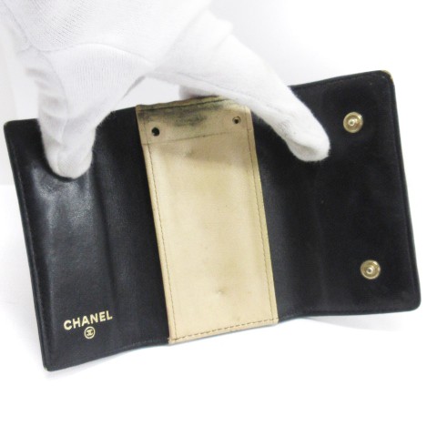 中古】シャネル CHANEL カメリア ココマーク キーケース レザー