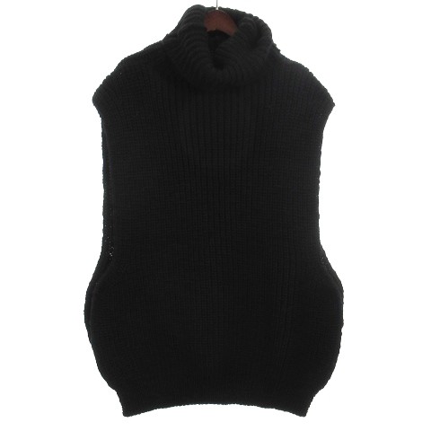 中古】メゾンエウレカ TURTLE NECK WARMER VEST タートルネック ニット