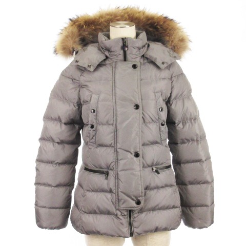 中古】モンクレール MONCLER GENE ダウン ジャケット フーディ グレー ...