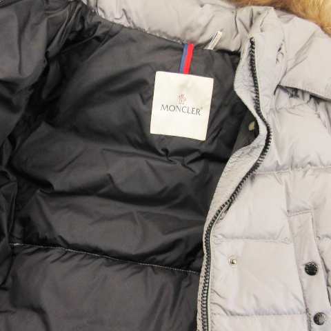 中古】モンクレール MONCLER GENE ダウン ジャケット フーディ グレー ...