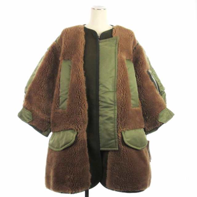 中古】未使用品 サカイ sacai タグ付き 22AW ナイロンツイル コート ジャケット ボア 22-06281 カーキ 3の通販はau PAY  マーケット - ブランド古着のベクトル | au PAY マーケット－通販サイト