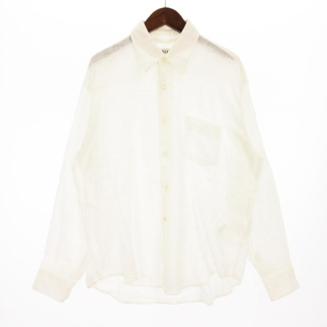 【中古】アワーレガシー OUR LEGACY COCO shirt ココ シャツ 長袖 シアー コットン M2222CW オフホワイト 44 メンズの通販は