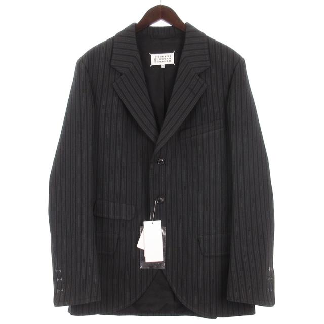 中古】未使用品 メゾンマルジェラ 10 タグ付き ピンストライプ  