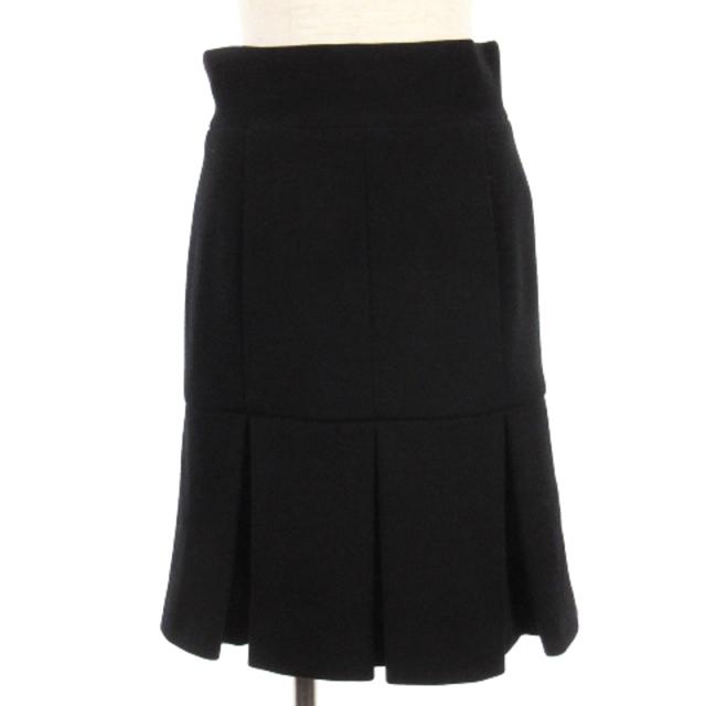 シャネル ブラック プリーツスカート ひざ丈 シャネル ブラック プリーツスカート ひざ丈