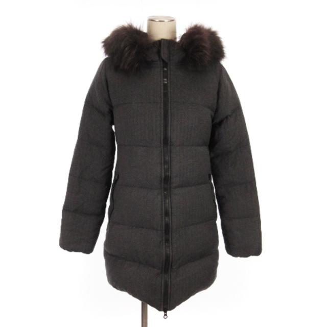 【中古】デュベティカ カッパ ウール ダウン ジャケット コート フィンラクーンファー グレー 40 アウター ■GY11の通販は 8,800円