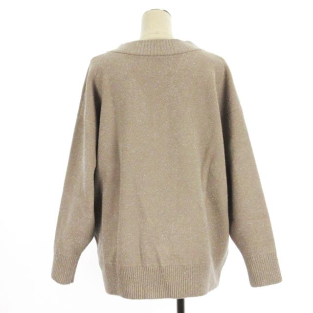 Grace Class(グレースクラス) 長袖セーター サイズ36 S レディース - グレー×シルバー ラメ Grace Class(グレースクラス) 長袖セーター サイズ36 S