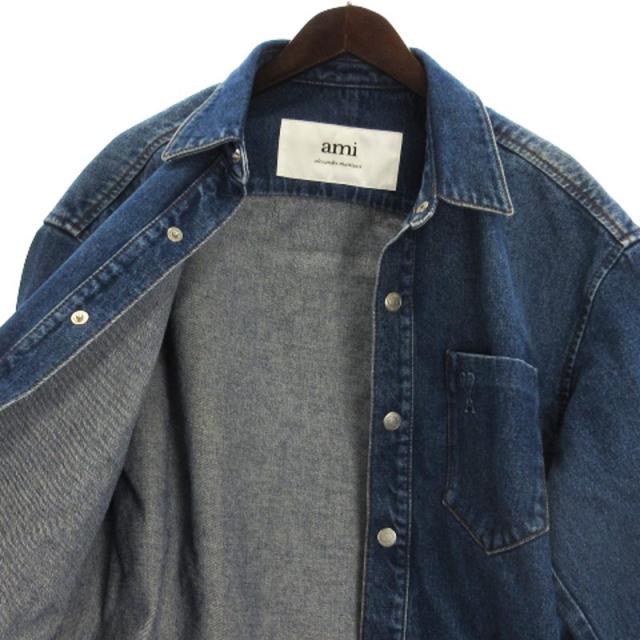 【中古】アミ アレクサンドル マテュッシ オーバーサイズ デニム ジャケット UJK253.DE0025 インディゴ XS メンズ 中古】アミ アレクサンドル マテュッシ オーバーサイズ デニム