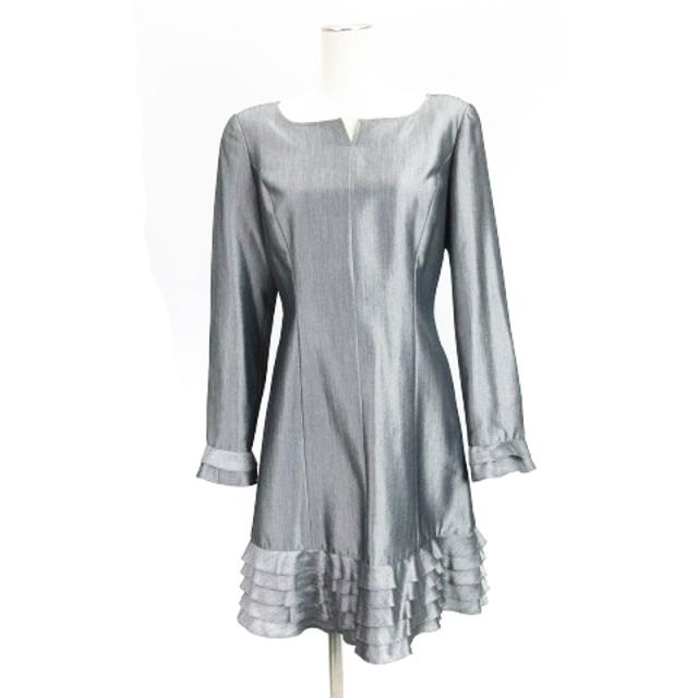 Scapa 花柄 シャツ ワンピース 美品 スキャパ モスグリーン花柄 シャツ