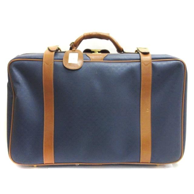 【中古】グッチ GUCCI オールドグッチ マイクロGG ボストンバッグ トラベル 010 062 0520 ネイビー メンズ