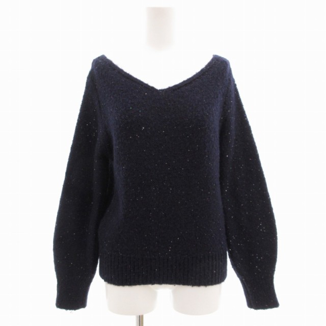 中古】アナイ ANAYI ニット セーター 長袖 Vネック プルオーバー