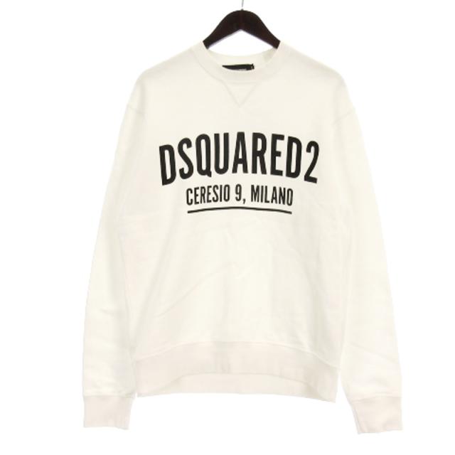 ディースクエアード プリント 長袖 スウェットパーカー S ネイビー DSQUARED2 プルオーバー トレーナー メンズ DSQUARED2 ディースクエアード トレーナー プルオーバー スウェット