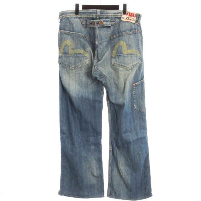 大きめ EVISU エヴィス レザーパッチ カモメ デニム 【公式通販】