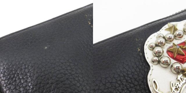 中古】クリスチャンルブタン パネトーネ クラウン スタッズ 長財布