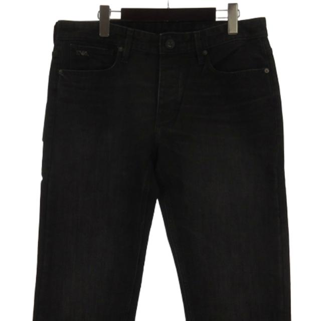 安い，低価 Emporio Armani エンポリオアルマーニ 未使用 黒 ブラック レザー ビジネス ハンドバッグ 袋付き ビジネスバッグ