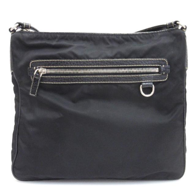美品✨ PRADA ショルダーバッグ 三角ロゴ ナイロン レザー A4収納可