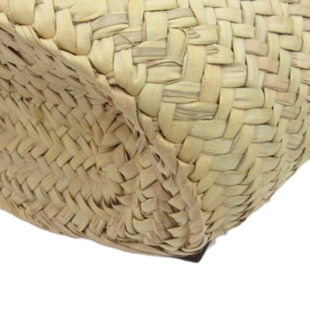 中古】ロエベ LOEWE アナグラム ラフィア かごバッグ バスケット