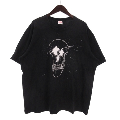 【中古】シュプリーム ラルフステッドマン Ralph Steadman Skull Tee Tシャツ 半袖 USA製 ブラック XL ☆AA★