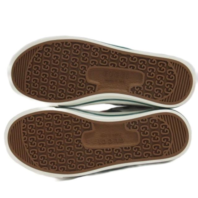 【中古】グッチ GUCCI テニス 1977 ゼブラハラコ ハイカット スニーカー 627839 35.5 22.5cm ■GY51 レディース