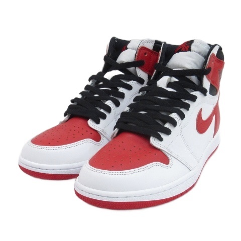 【中古】ナイキ NIKE 良品 エアジョーダン 1 レトロ ハイ OG ヘリデージ スニーカー 555088-161 27.5cm ■GY51