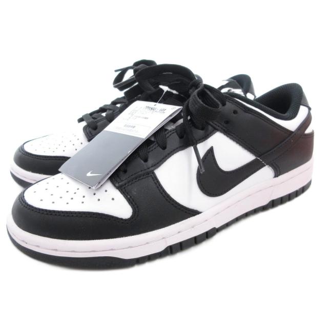 【中古】未使用品 ナイキ NIKE タグ付 ウィメンズ ダンクロウ パンダ W DUNK LOW PANDA スニーカー シューズ 24.5cm