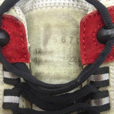【中古】メゾンマルジェラ 22 Maison Margiela 22 SECURITY LOW スニーカー スエード イタリア製 レッド 43 28.0cm
