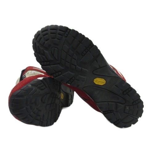 【中古】メゾンマルジェラ 22 Maison Margiela 22 SECURITY LOW スニーカー スエード イタリア製 レッド 43 28.0cm