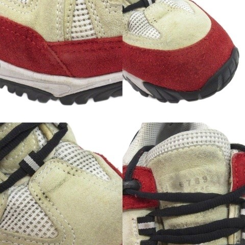 【中古】メゾンマルジェラ 22 Maison Margiela 22 SECURITY LOW スニーカー スエード イタリア製 レッド 43 28.0cm