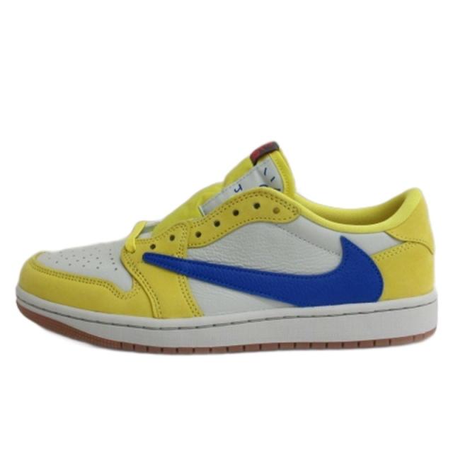 【中古】未使用品 ナイキ NIKE × トラヴィススコット WMNS Air Jordan 1 Retro Low OG スニーカー 27cm