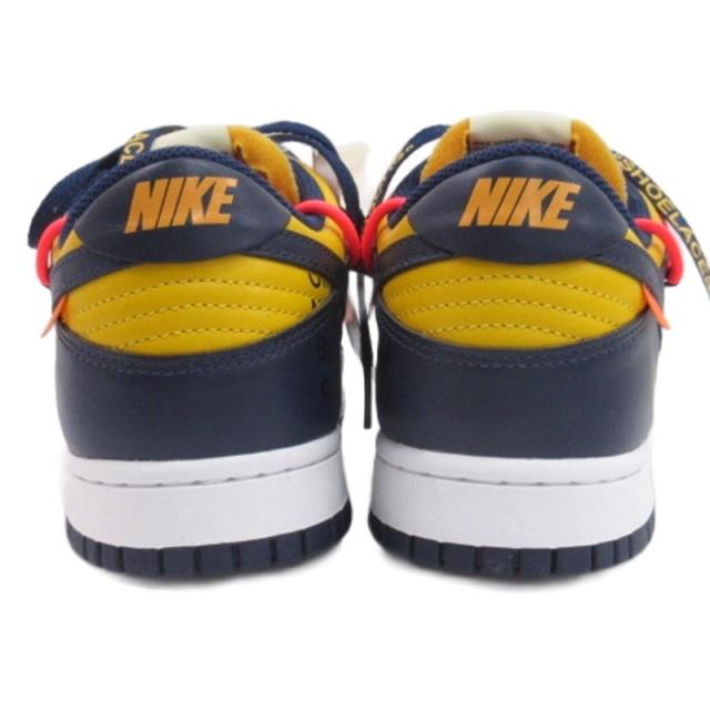 【中古】未使用品 ナイキ NIKE × オフホワイト タグ付き DUNK LOW LTHR ダンク ロー スニーカー CT0856-700 27.5cm