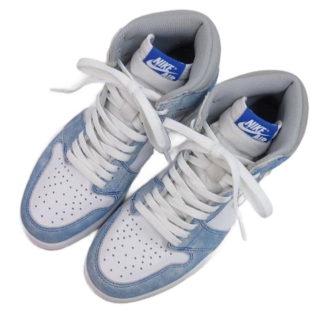 【中古】ナイキ エア ジョーダン 1 レトロ ハイ スニーカー 555088-402 ブルー系 US8.5 26.5cm ☆AA★ ■GY51 メンズ