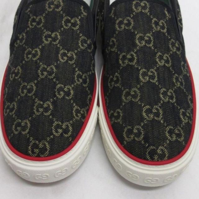 【中古】グッチ GUCCI テニス 1977 GGキャンバス スリッポン スニーカー 10.5 29.5cm ■GY51 メンズ