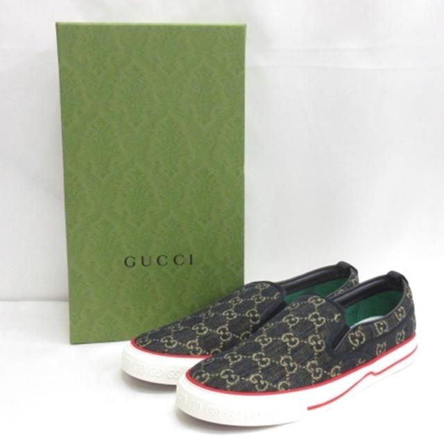【中古】グッチ GUCCI テニス 1977 GGキャンバス スリッポン スニーカー 10.5 29.5cm ■GY51 メンズ