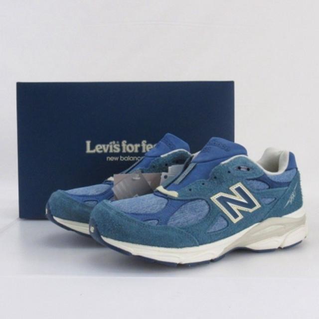 【中古】ニューバランス NEW BALANCE × リーバイス Levi’s M990LI3 スニーカー USA製 26.5cm ■GY51 メンズ