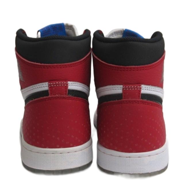 【中古】ナイキ NIKE × Spiderman Air Jordan 1 エアジョーダン1 スニーカー 555088-602 26cm ☆AA★ ■GY51_4