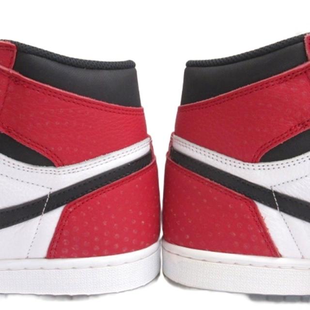 【中古】ナイキ NIKE × Spiderman Air Jordan 1 エアジョーダン1 スニーカー 555088-602 26cm ☆AA★ ■GY51_5